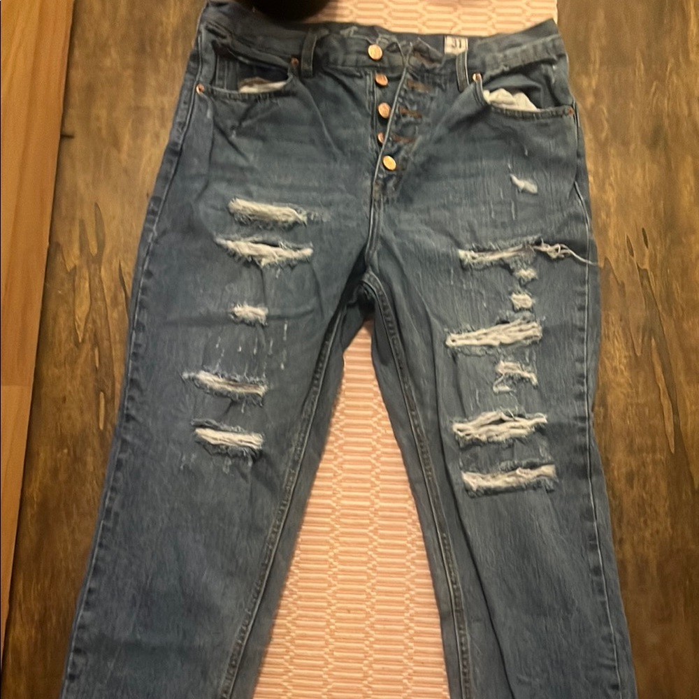 Free people baggy boyfriend jeans
